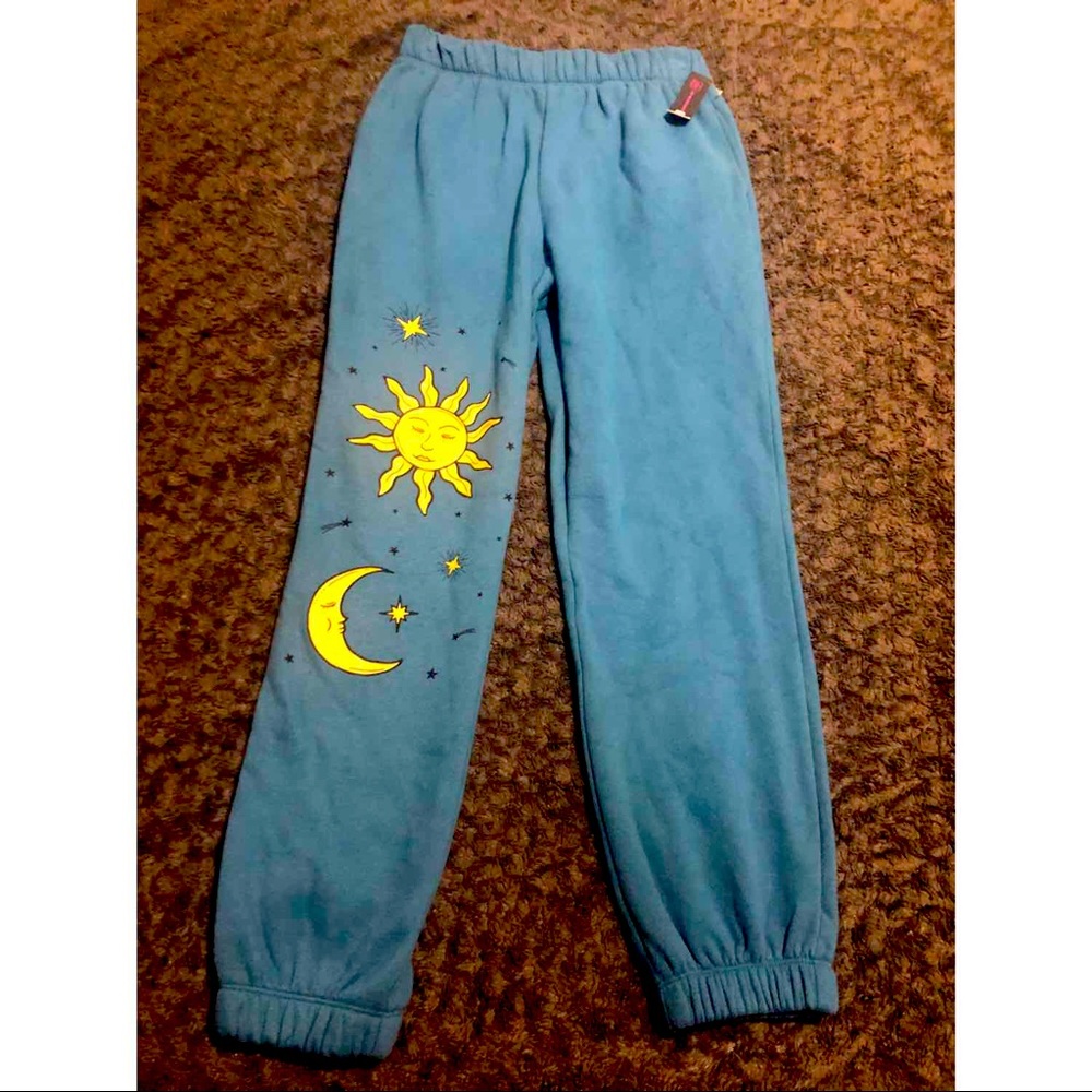Juniors S blue Moon Sun Stars sweat joggers sleep